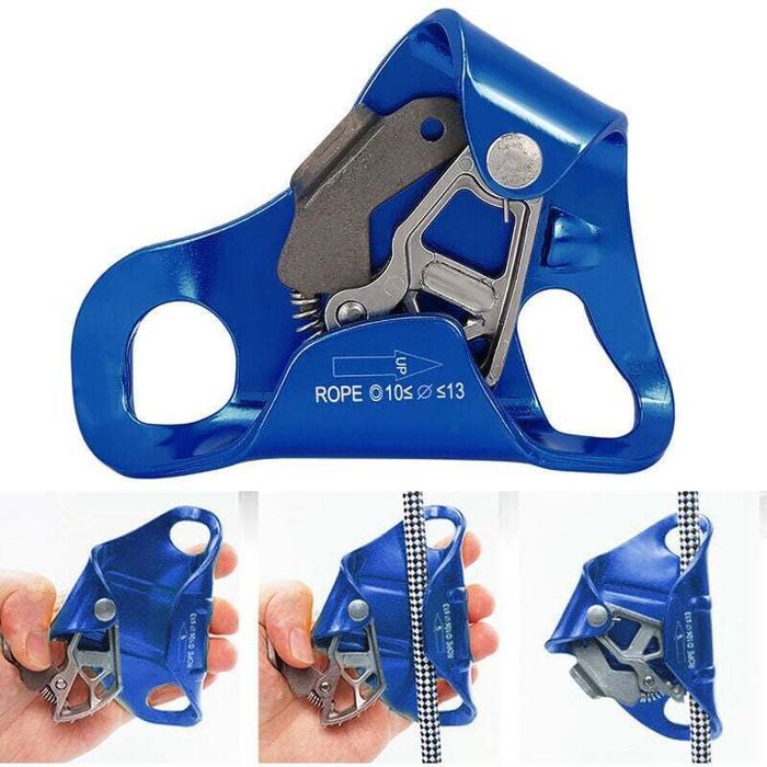 Outdoor mountaineering, climbing, chest lift, rappelling gear, rope clamp for 8-13mm