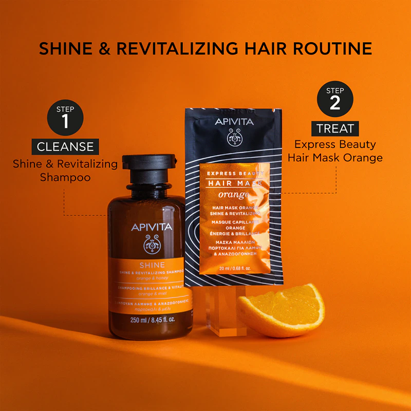 Apivita Express Beauty Hair maska Shine Orange revitalizujúca vlasová maska