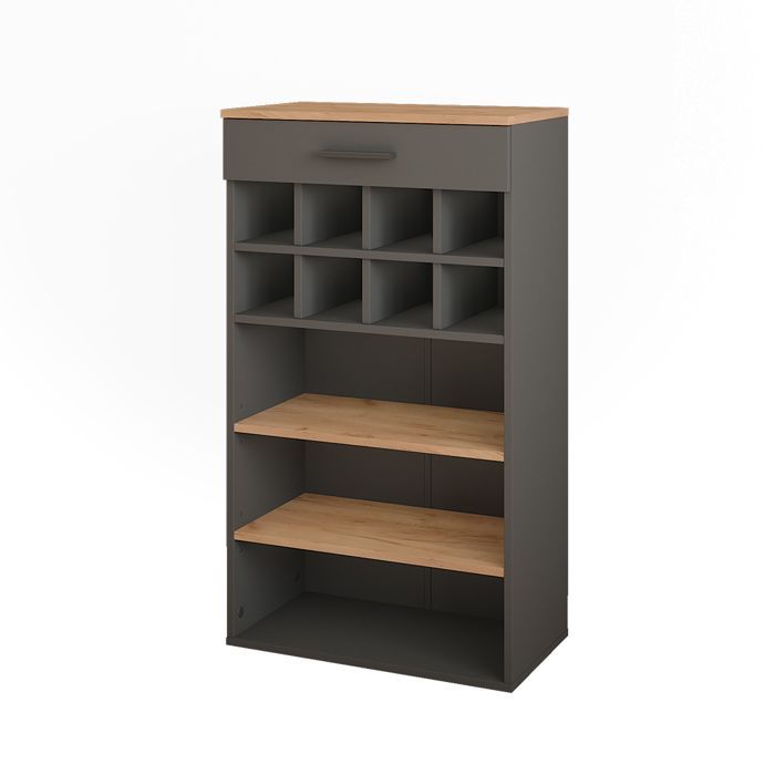 Portabottiglie Vicco Repose 60x106cm Rovere dorato/Antracite Antracite 55358