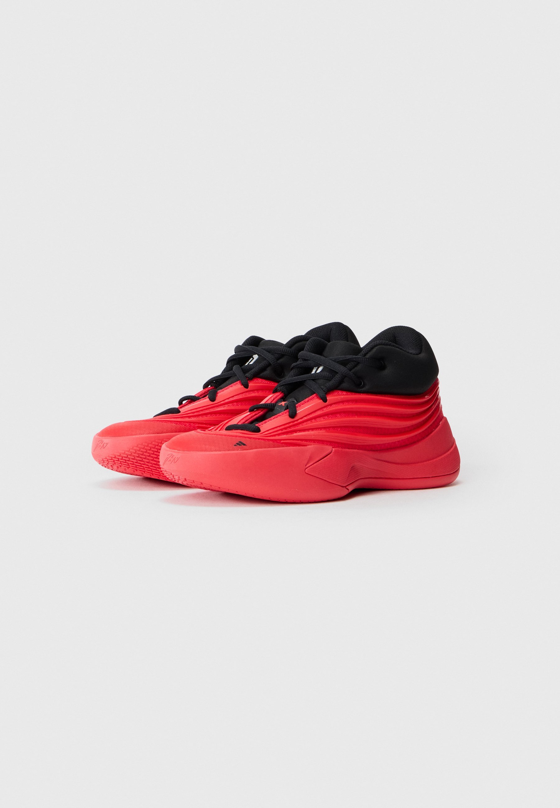 adidas Performance DAME X UNISEX - Basketbalschoenen - robijnrood/kernzwart
