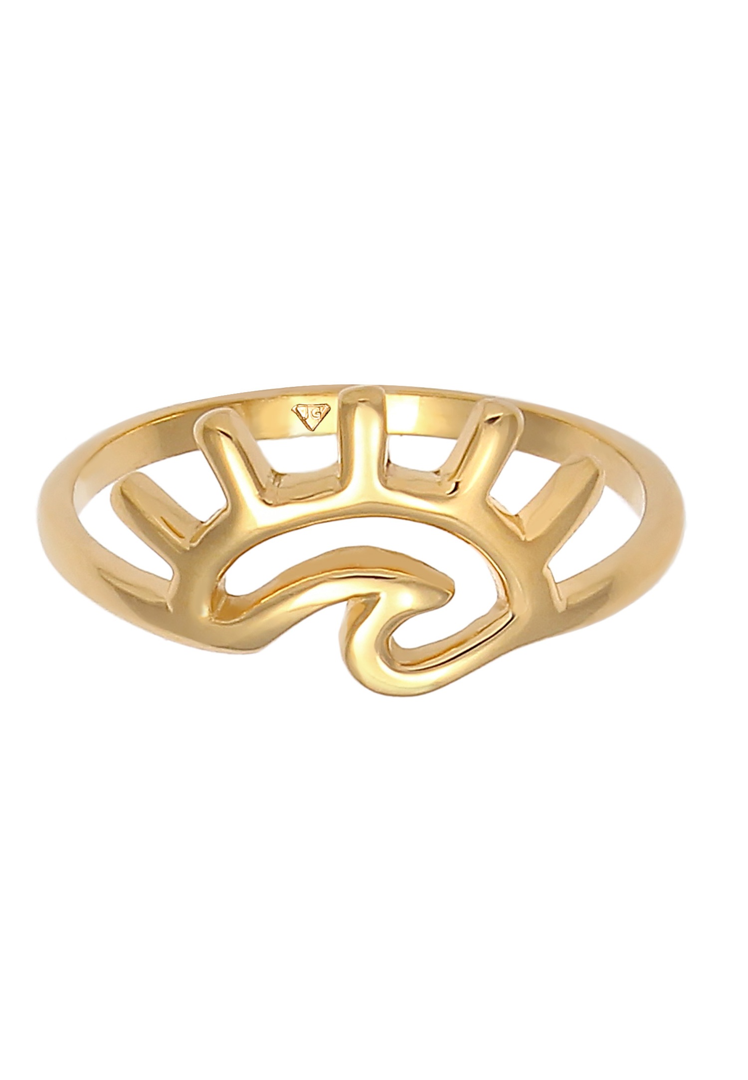 Elli Blogueuse des tendances estivales des vagues de la mer au lever du soleil en argent sterling 925