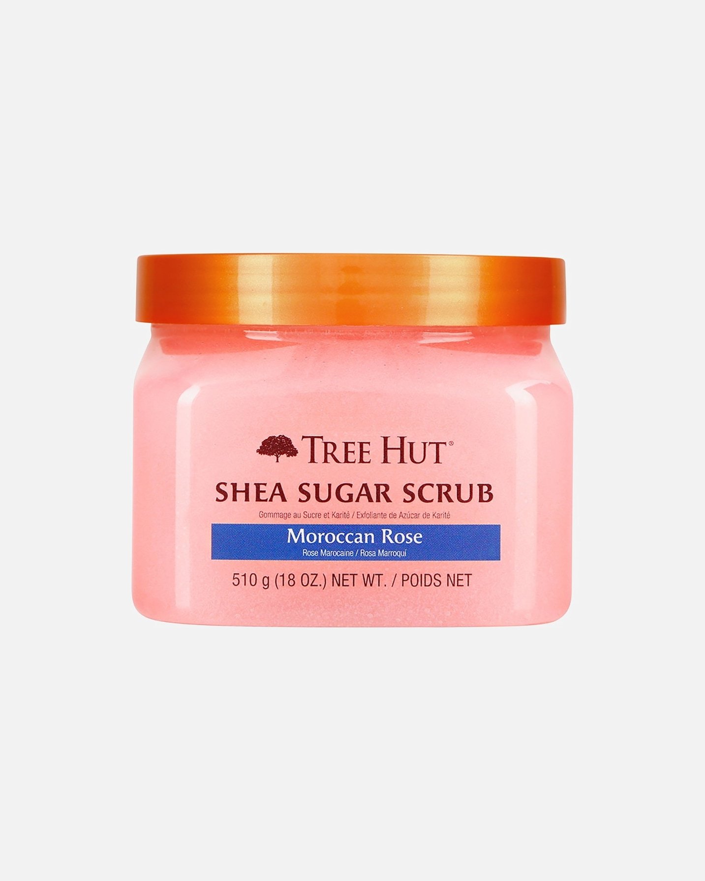 Piling za tijelo Tree Hut s marokanskom ružom i shea šećerom - 510 g