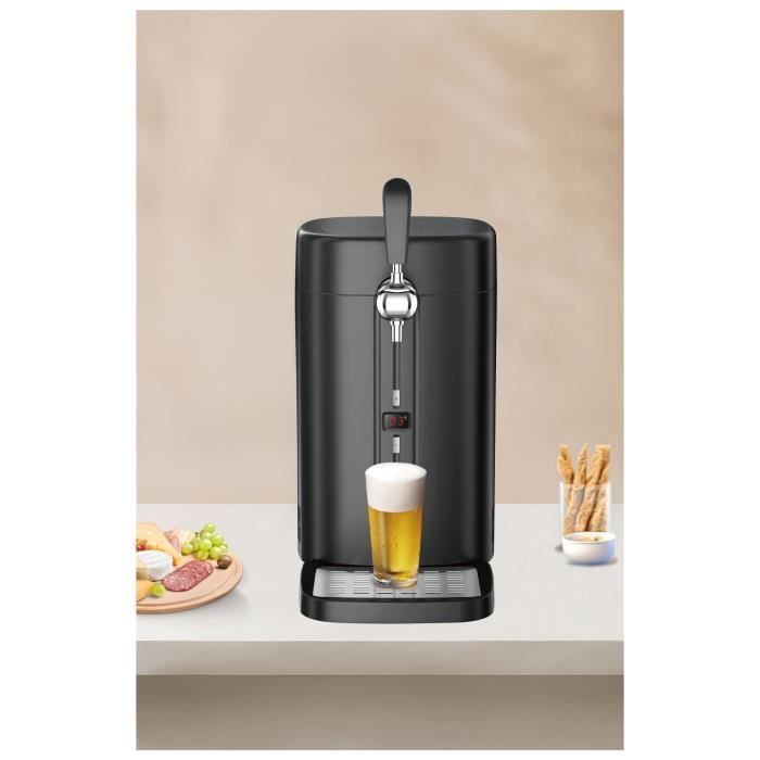 Dispensador de cerveza de 5 litros - CONTINENTAL EDISON CEMB5B4 - Negro - 60 W - Compatible con barriles de 5 litros