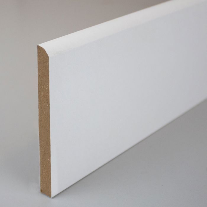 PROVISTON plinthe arrondie mélaminé blanc plinthe MDF 10 x 100mm