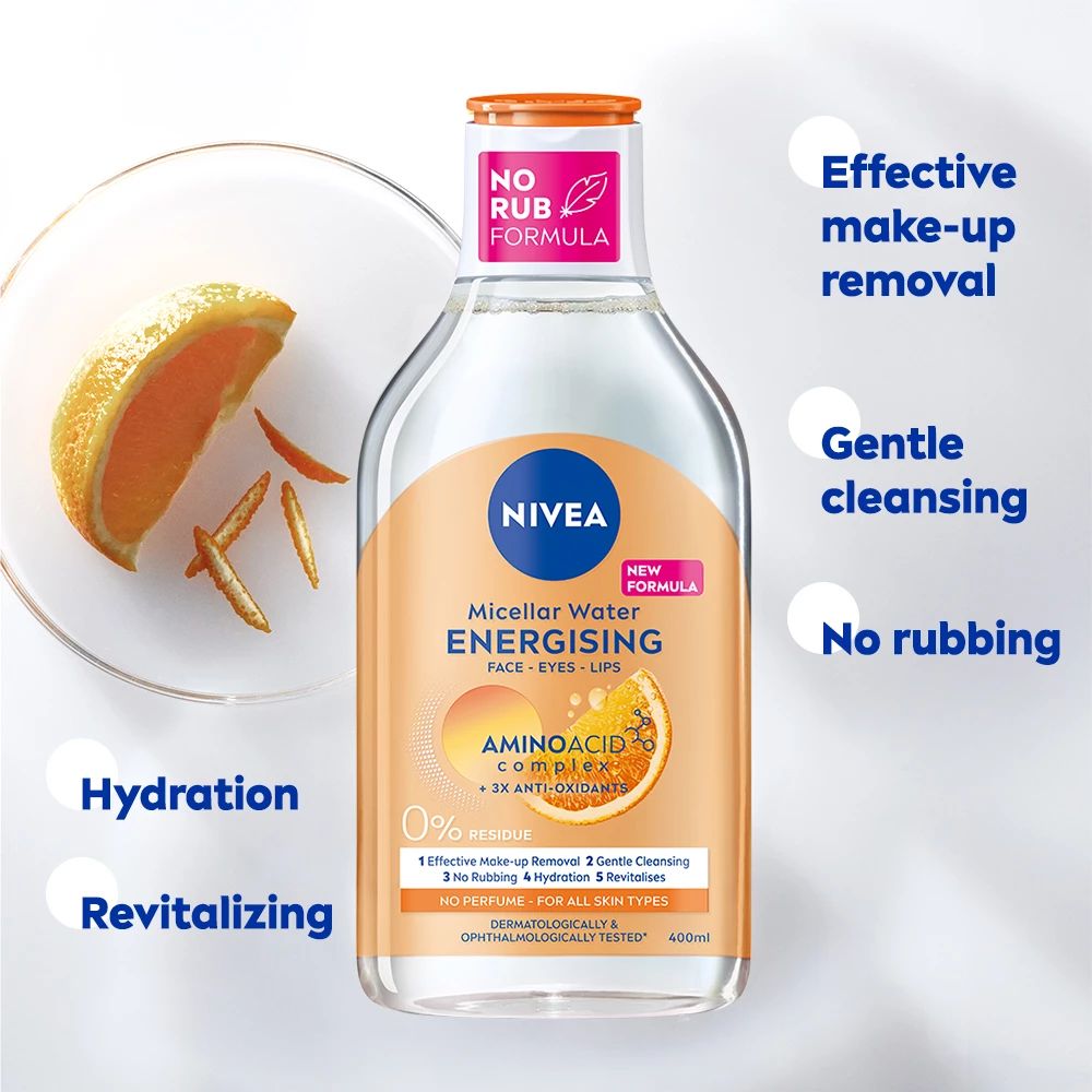 NIVEA Energizáló Micellás Víz 400 ml