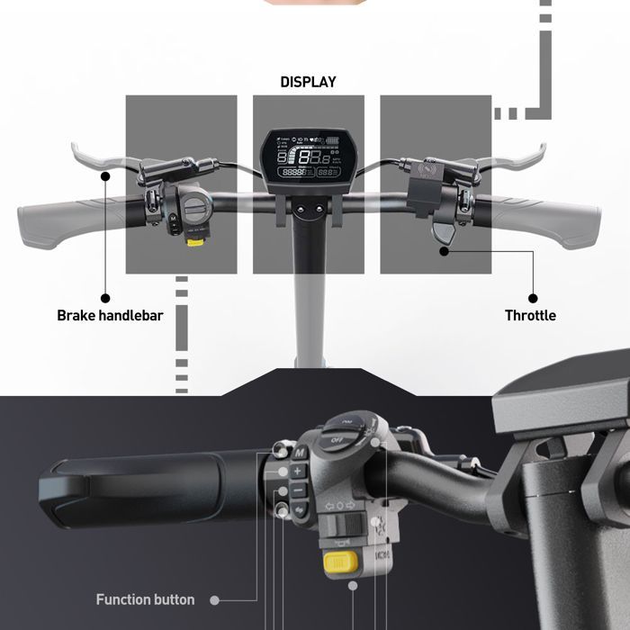 JOYOR E6-S All-Terrain Elektroroller – 11 Zoll – Zwei 1600-W-Motoren – 60-V-31,5-Ah-Akku