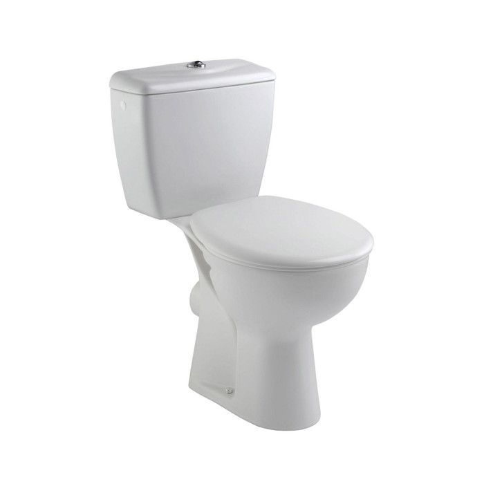 Paquete de inodoro estándar - Jacob Delafon - Eolia - Salida horizontal - Sin borde - 3/6L