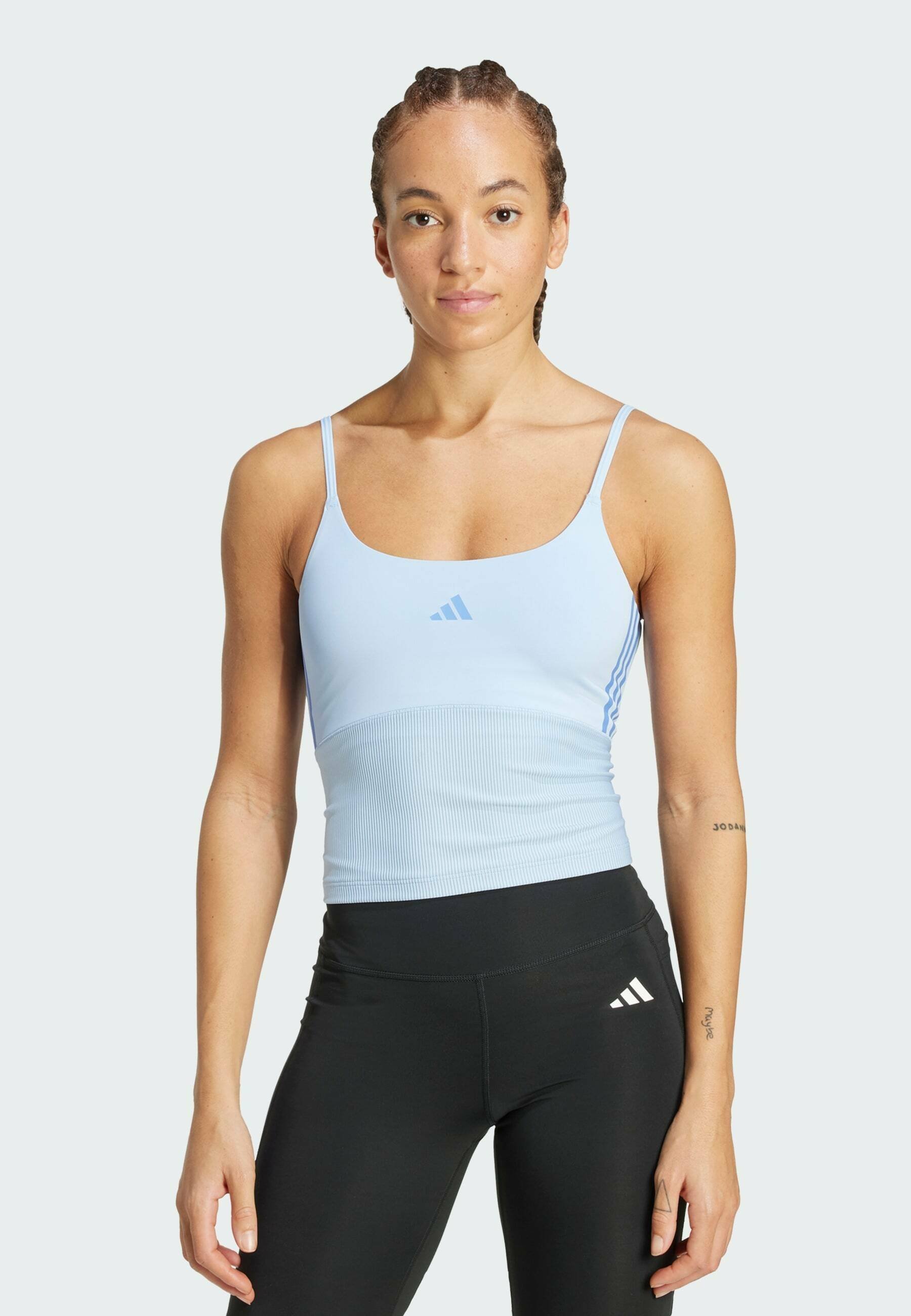 Débardeur adidas Performance HYPERGLAM - Haut - bleu fluo fusion