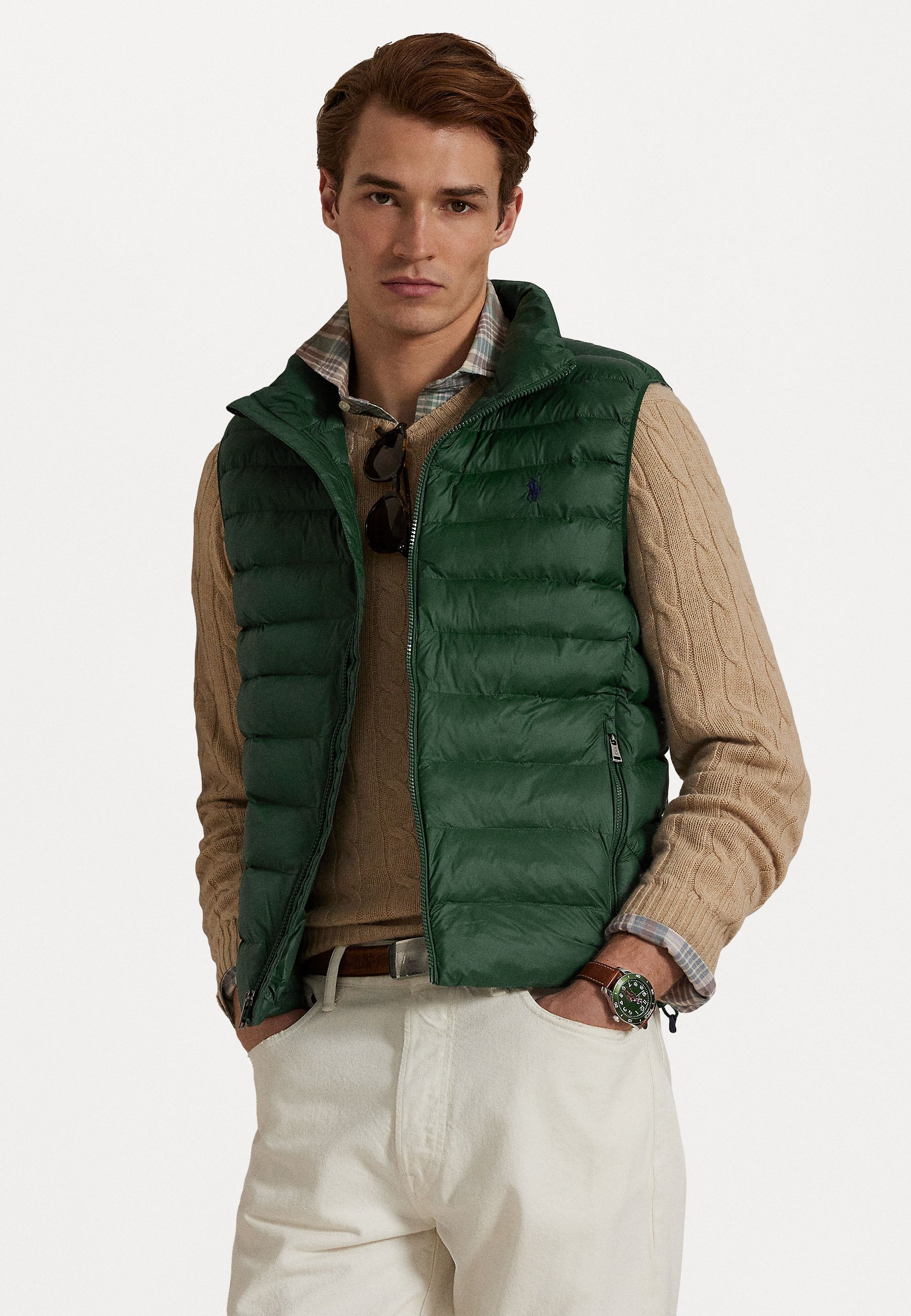 Polo Ralph Lauren THE COLDEN PACKABLE GILET - Vest - collegegroen
