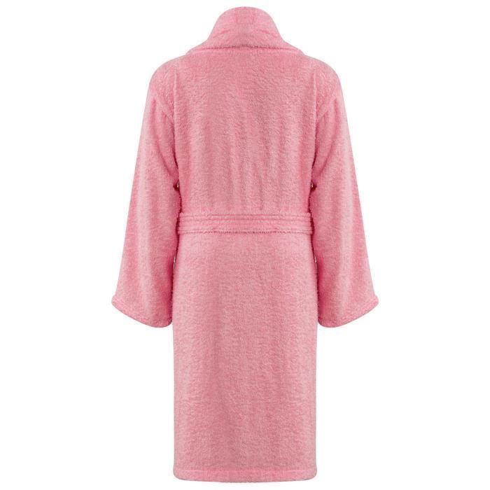 Bata de casa - Infantil - Niñas - 100% algodón - Manga larga - Rosa