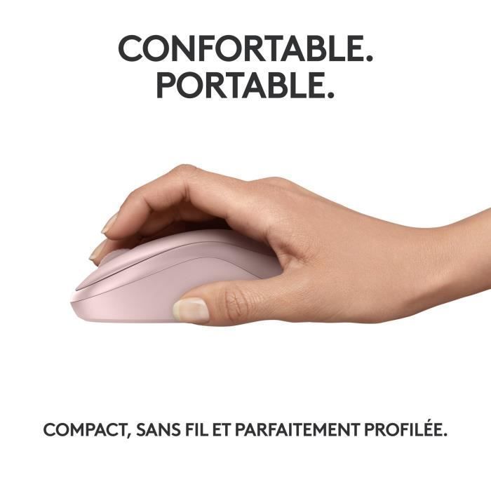 Ratón inalámbrico Logitech M240 Silent - Rosa