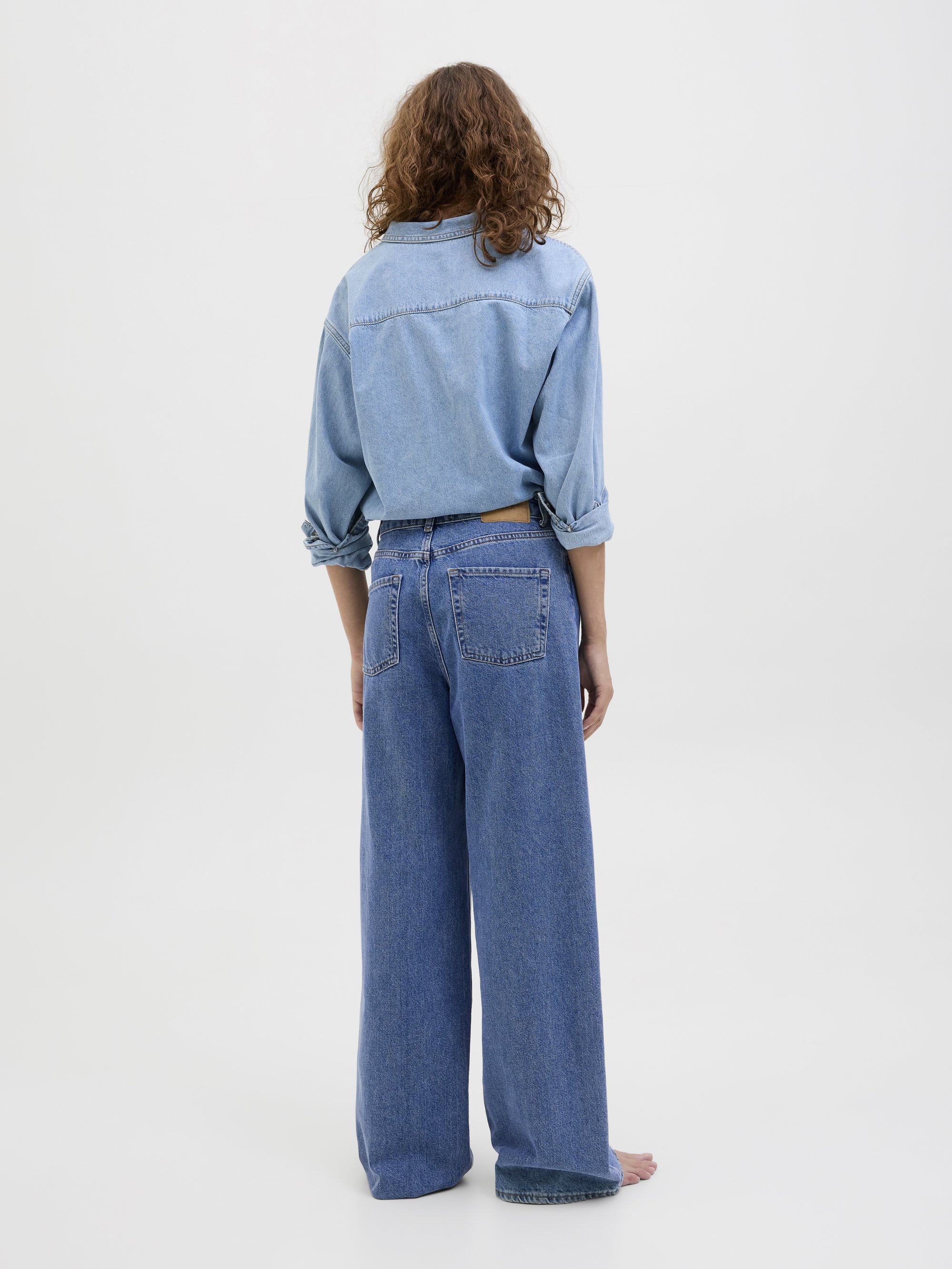 JJXX JXTOKYO WIDE FIT - Wijde pijpen - mediumblauwe denim