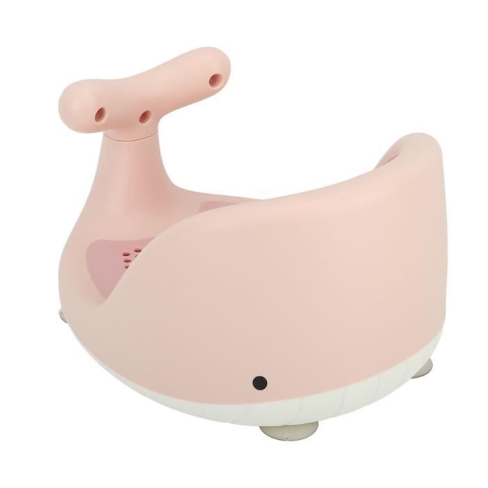 OMABETA Siège de bain bébé avec ventouses antiderapantes en forme de dessin animé pour une protection maximale