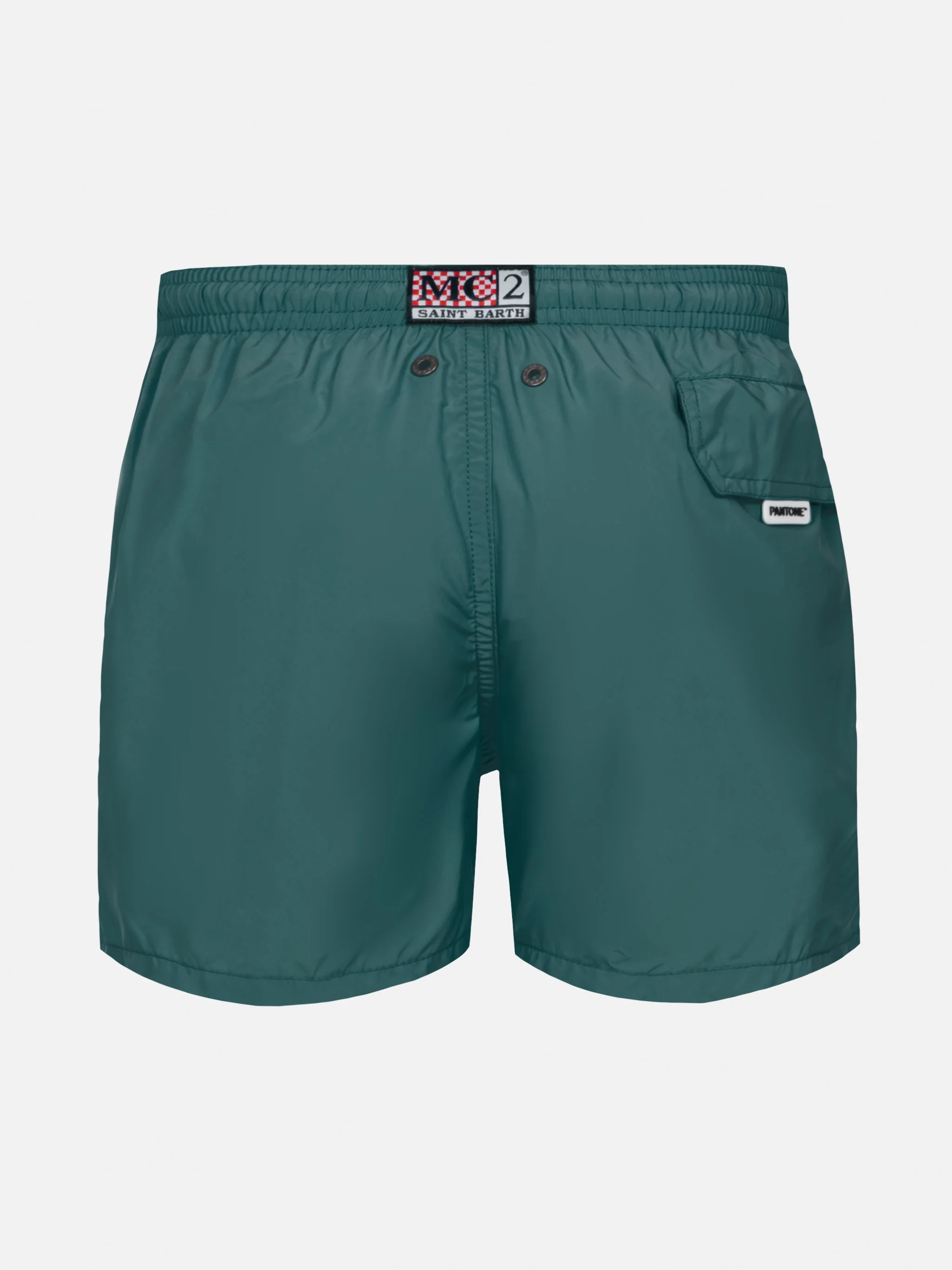 Costume mare Jean Lighting Pantone in tessuto leggero verde British |