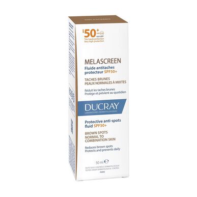 Ducray Melascreen Beskyttende Anti-kviser Væske Anti-kviser Ansiktsvæske Kombinasjonshud SPF50 50 ml 50 ml