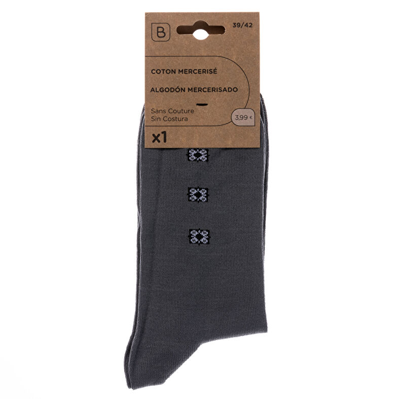 Calcetines y medias grises para hombre
