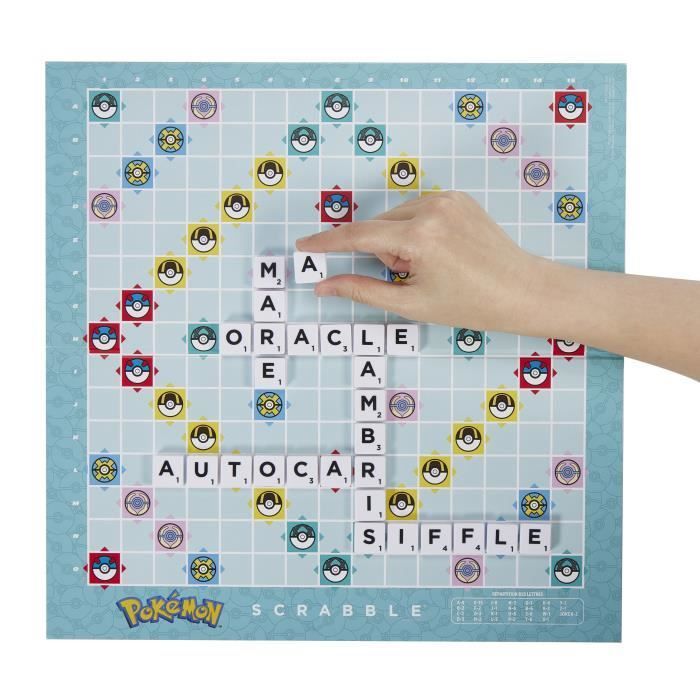 Scrabble® Pokémon-Jeu de société familial avec 2 modes de jeu HXT27