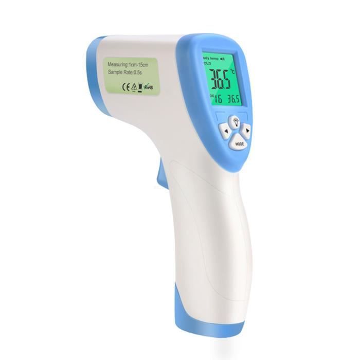 Termómetro digital infrarrojo de frente para medir la temperatura corporal