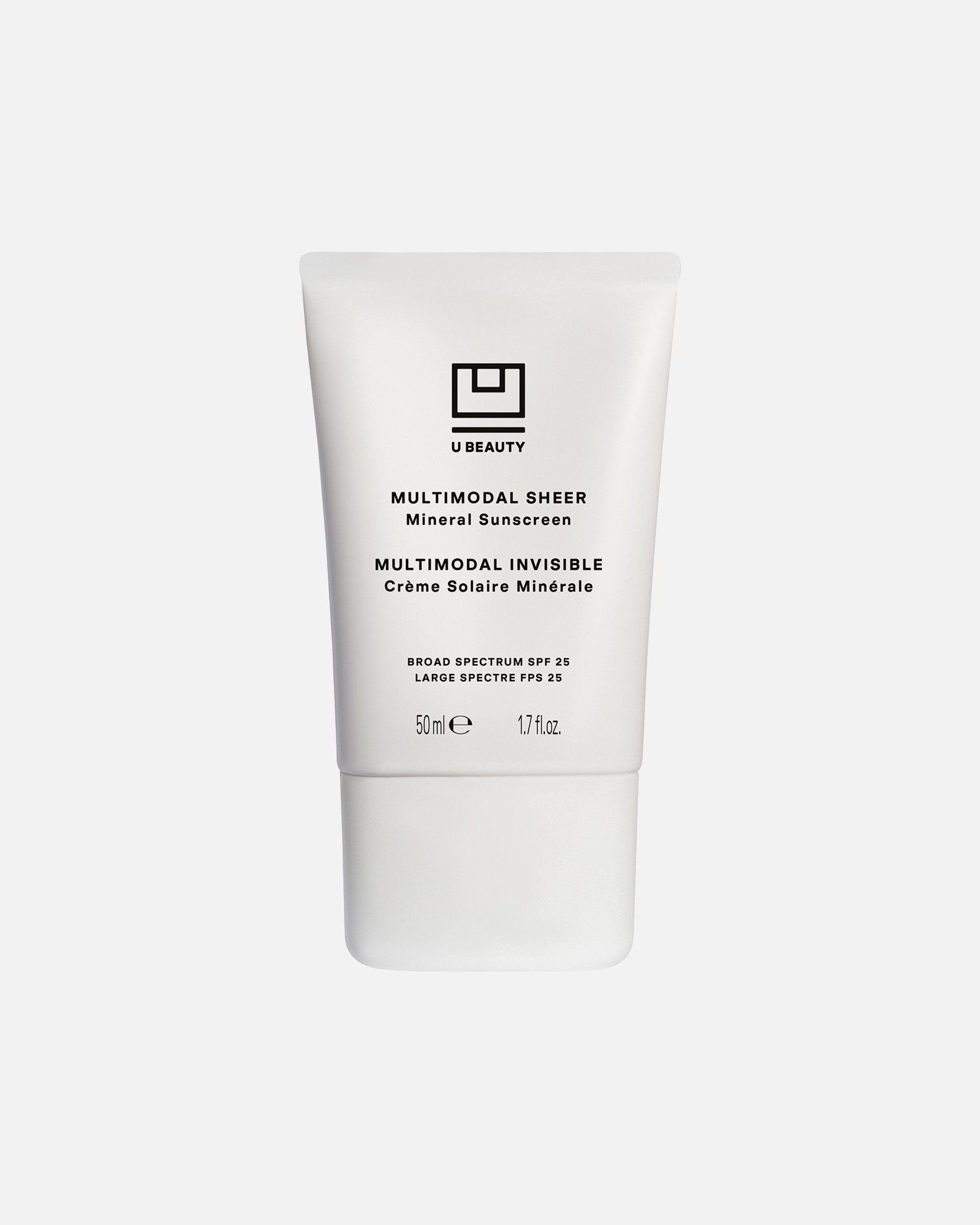 GROŽIS Multimodalinis, skaidrus mineralinis apsauginis kremas nuo saulės SPF 25 - 50 ml