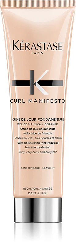 Kérastase Curl Manifesto Crème De Jour Fondamentale, tratamento sem enxágue para cabelos cacheados e ondulados.