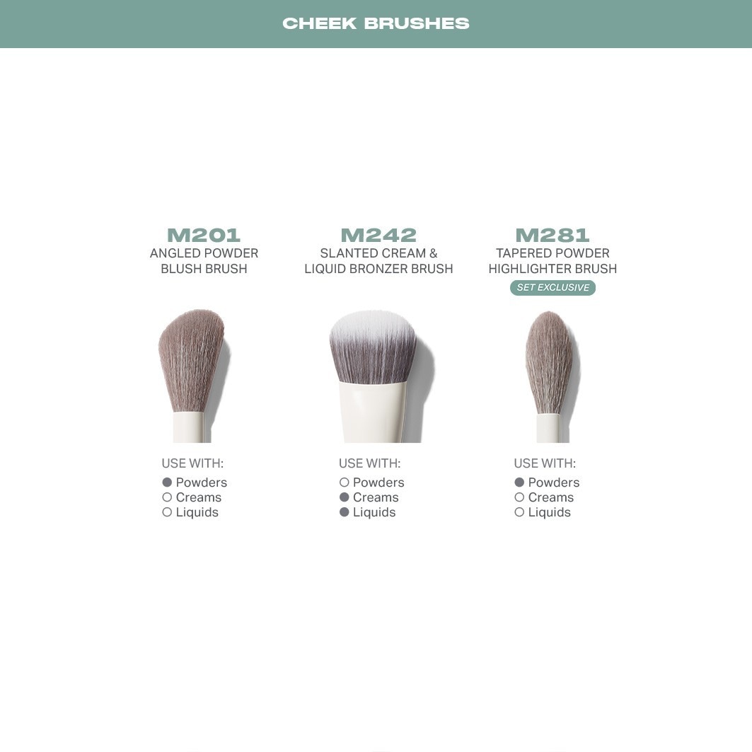 Set di pennelli Morphe Ready, set professionale di 16 pennelli per viso e occhi - 1 pezzo