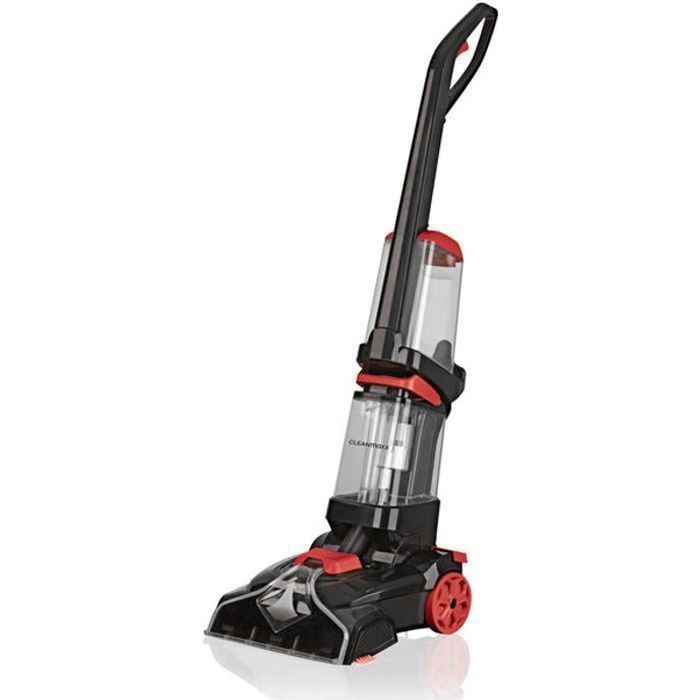 Carpet cleaner - CLEANmaxx - Professional - 3 in 1 - Vibrating brushes - Quick drying - Grey/Red