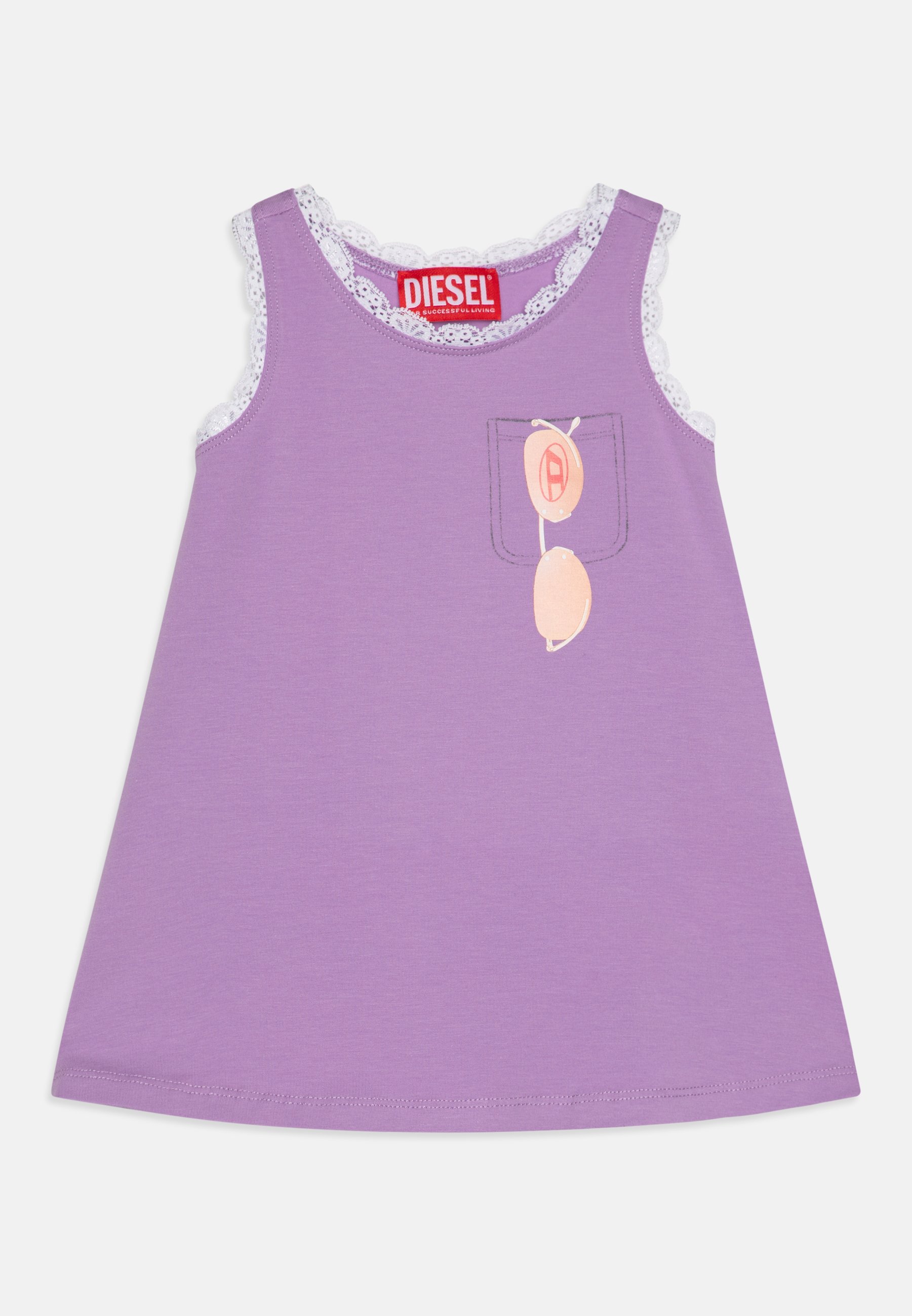 Diesel DLACEB - Jersey jurk - lavendel