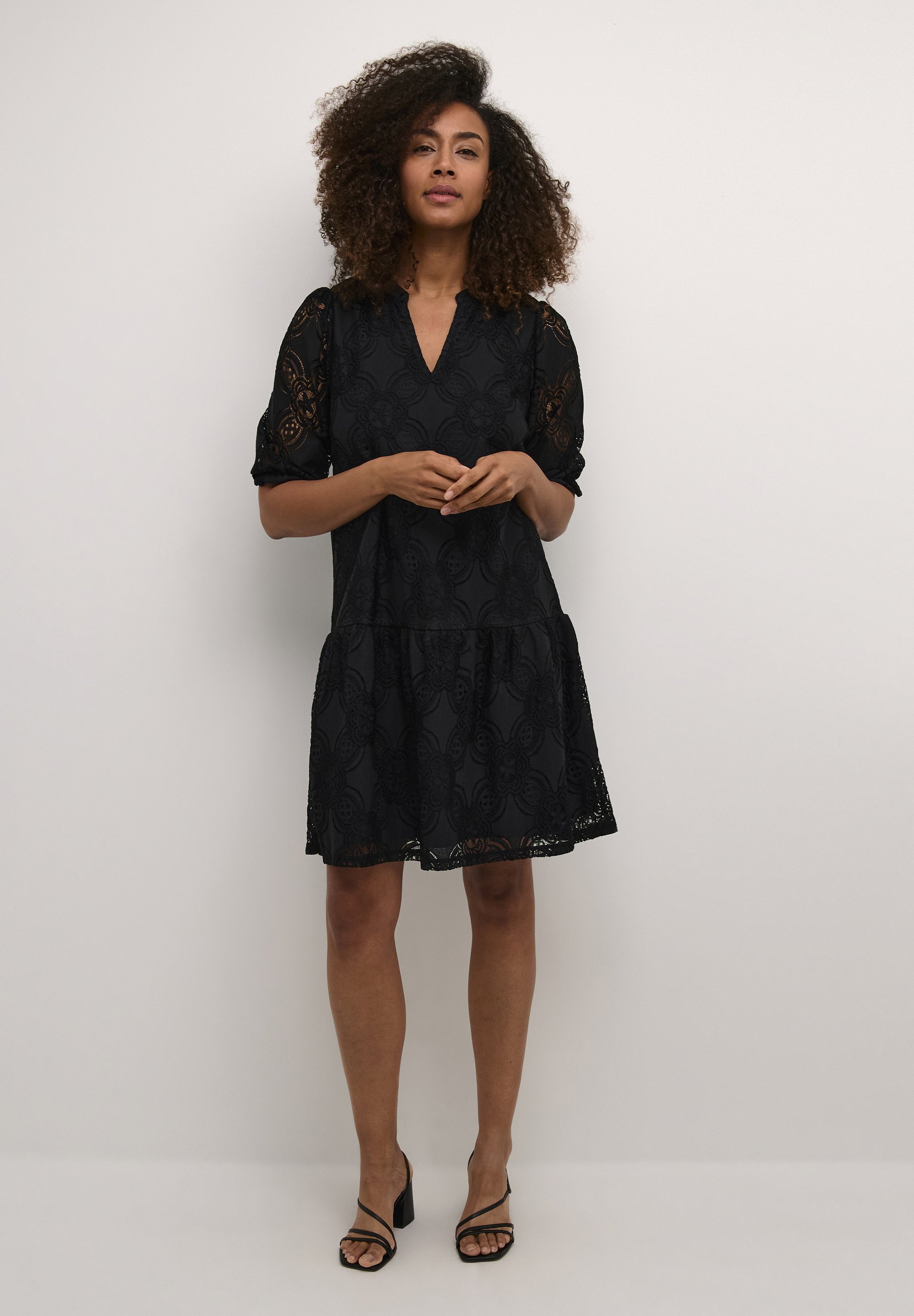 Culture CUHENRIETTE LACE - Sukienka dzienna - czarna