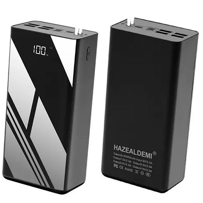 HAZEALDEMI® 50000mAh Batterie Externe,Power Bank,4 Sorties/3 Entrées et LCD Ecran/LED Lampe pour Smartphone