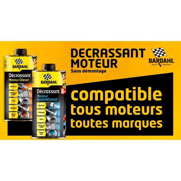 Décrassant moteur superethanol E85 5 en 1 Bardahl 1L