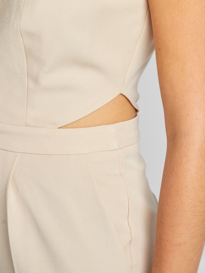 Mono con aberturas laterales - BEIGE