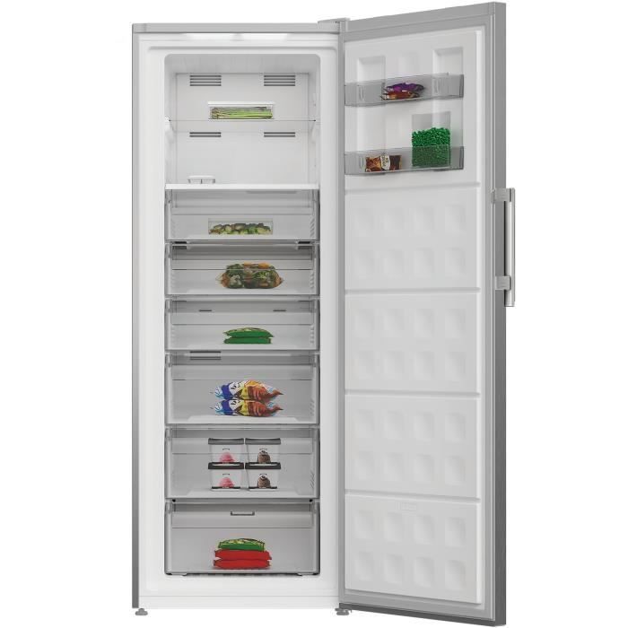Congélateur armoire - WHIRLPOOL - WHFF6403X4E - Grande capacité 404 L - 6 tiroirs - Classe E - NoFrost - 191.2x70x81.3 - Inox