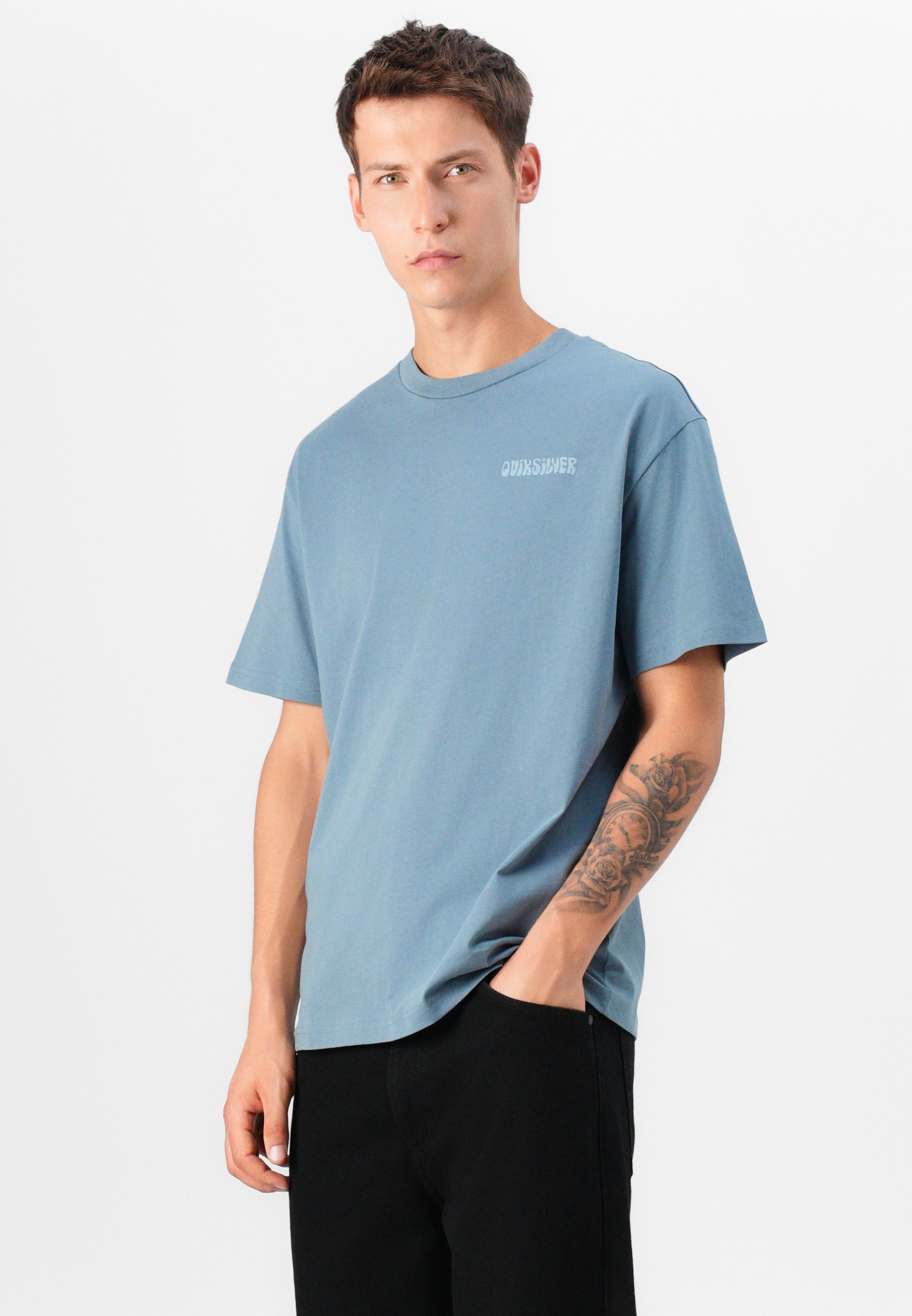 Quiksilver SUN FLOW - T-shirt met print - Chinees blauw