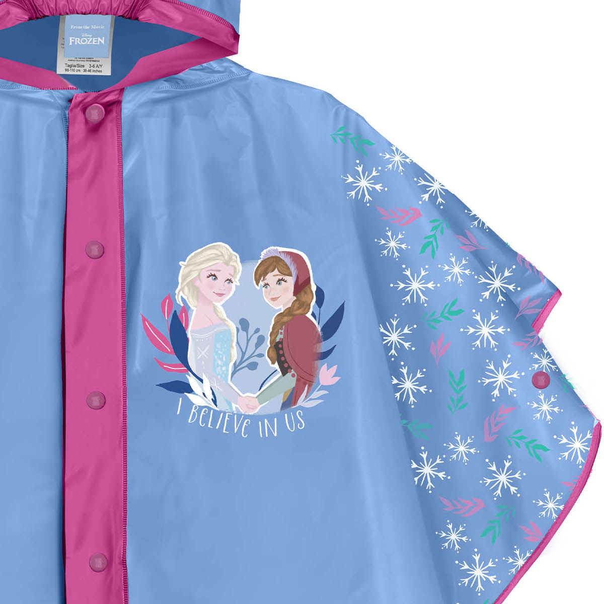 Πόντσο Disney Frozen Rain για ηλικίες 3-6 ετών