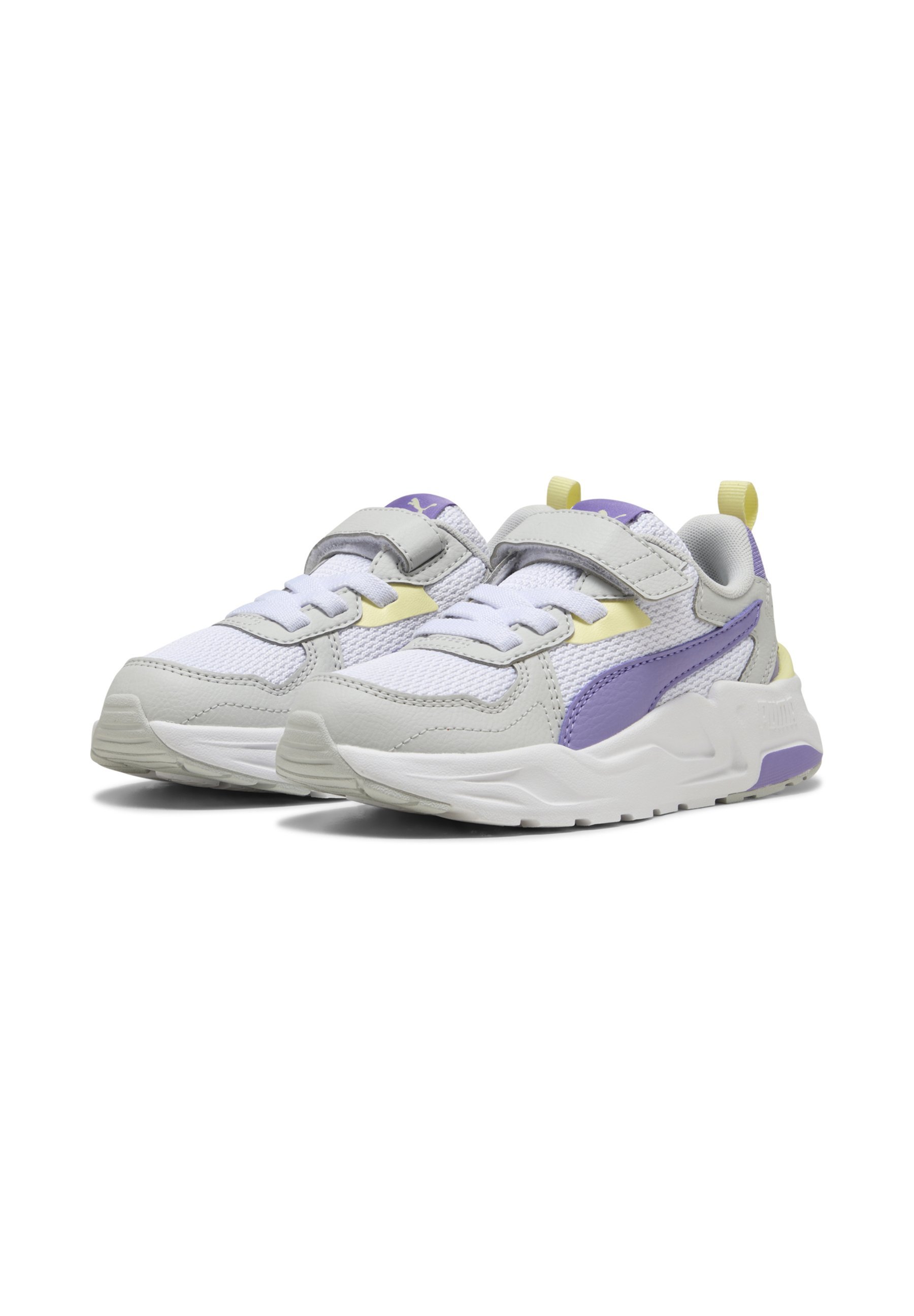 Puma TRINITY LITE - Sneakers - wit/lavendel alert/gletsjergrijs