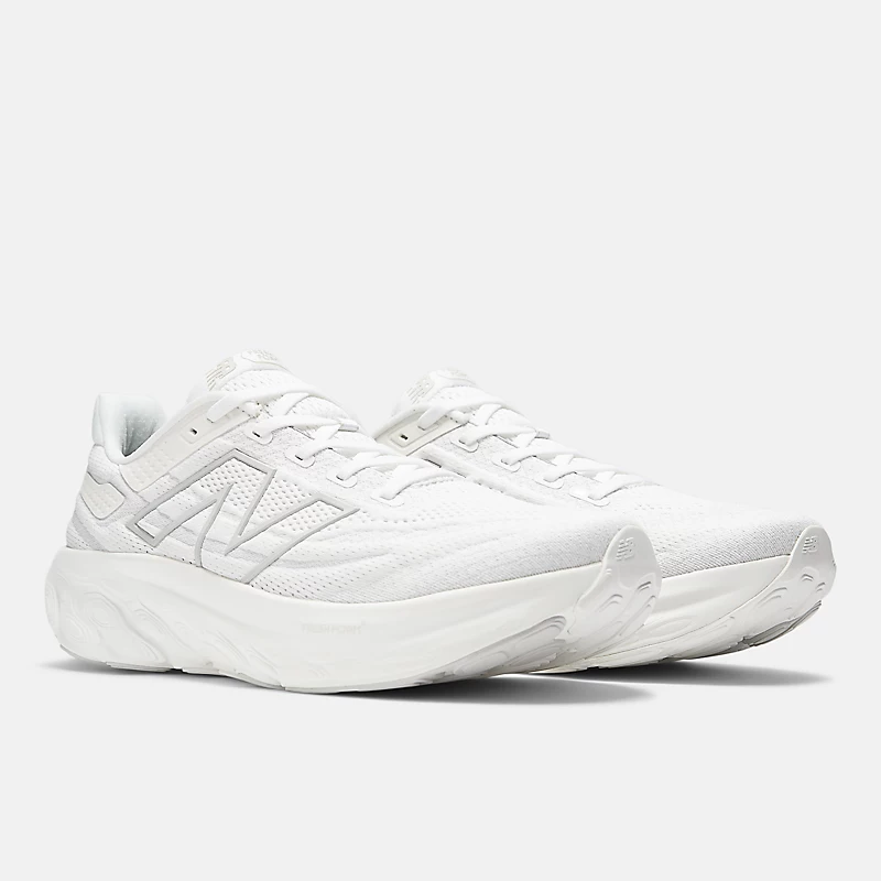 Fresh Foam X 1080v13 für Herren – Weiß mit hellsilberner Metallic-Lackierung