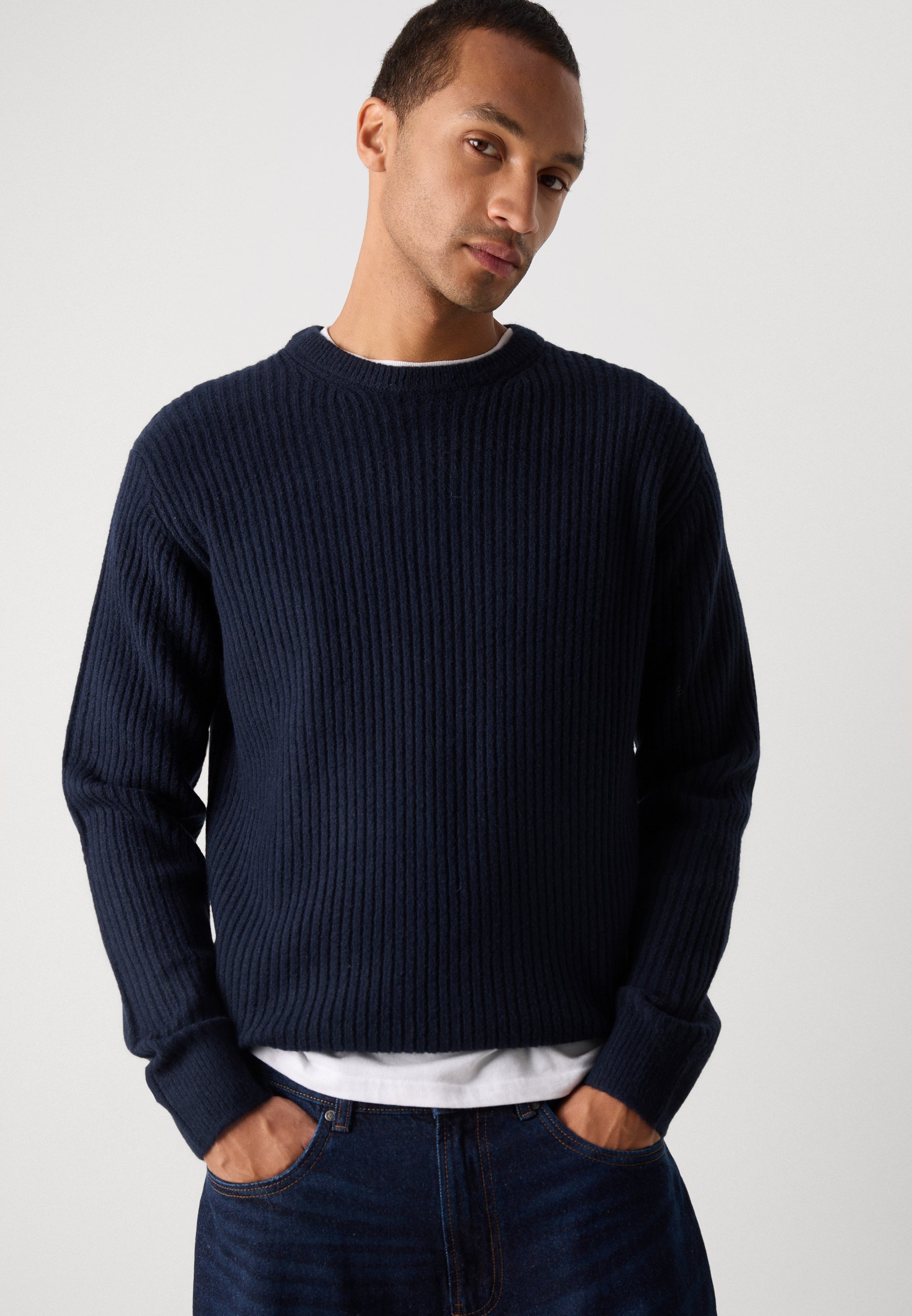INDICODE JEANS O NECK - Jumper - navy