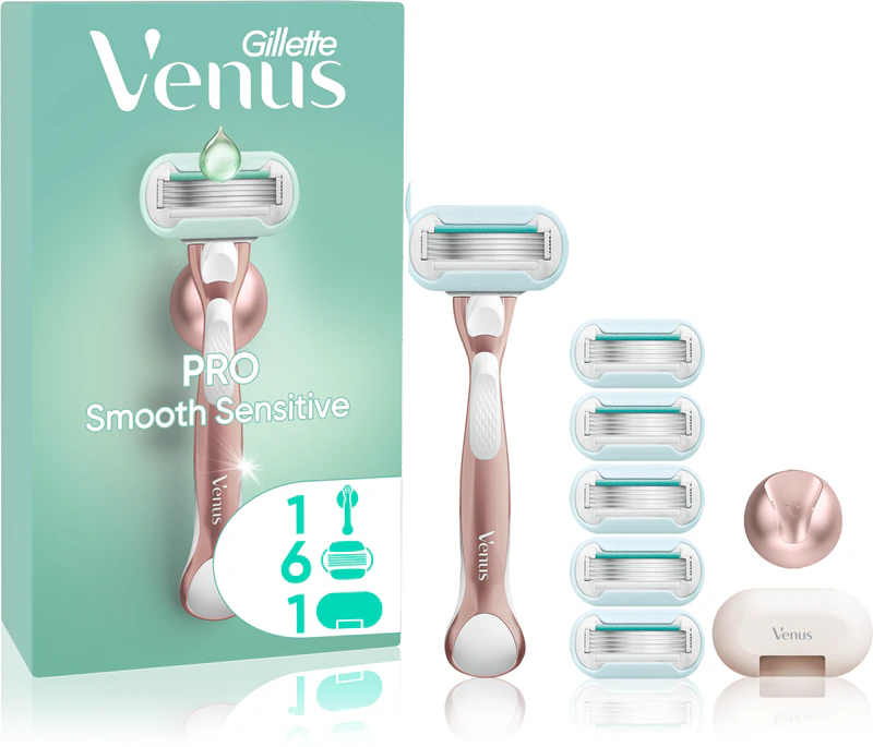 Kit de Barbear Feminino Gillette Venus PRO Smooth Sensitive