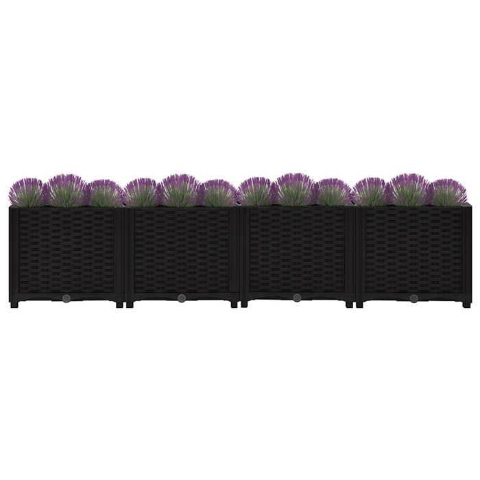 vidaXL Lit Surélevé Jardinière Bac à Fleurs Pot de Plantes Lit de Plantation Jardin Balcon Terrasse Extérieur 160x40x38 cm 316533