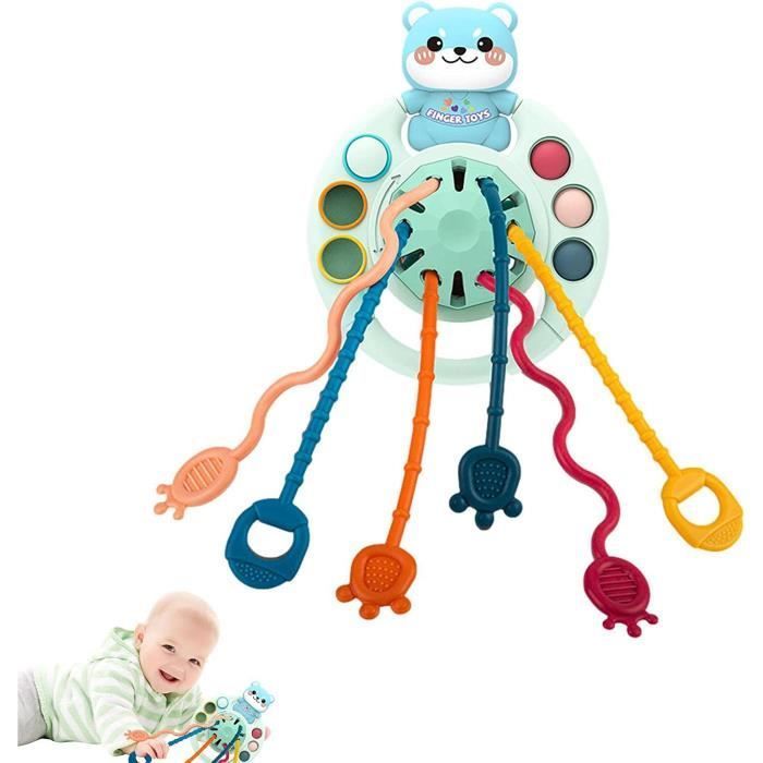 Juguetes Montessori, juguetes para niños pequeños de 1 año, juguetes sensoriales para bebés y niños pequeños, juguetes de sílice suave, regalos para niñas y niños.