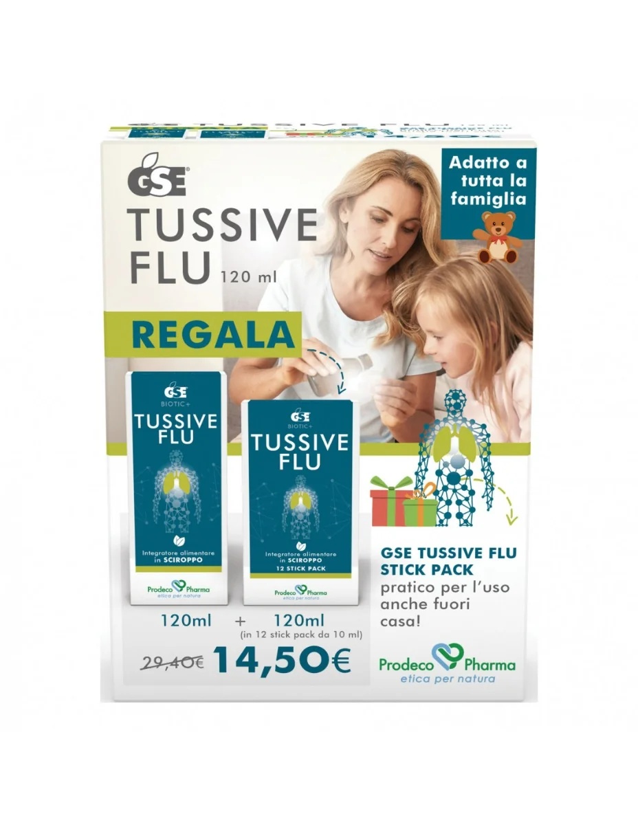 GSE Grippe Tussive - 1 flacon de 120 ml + 12 sachets de 10 ml