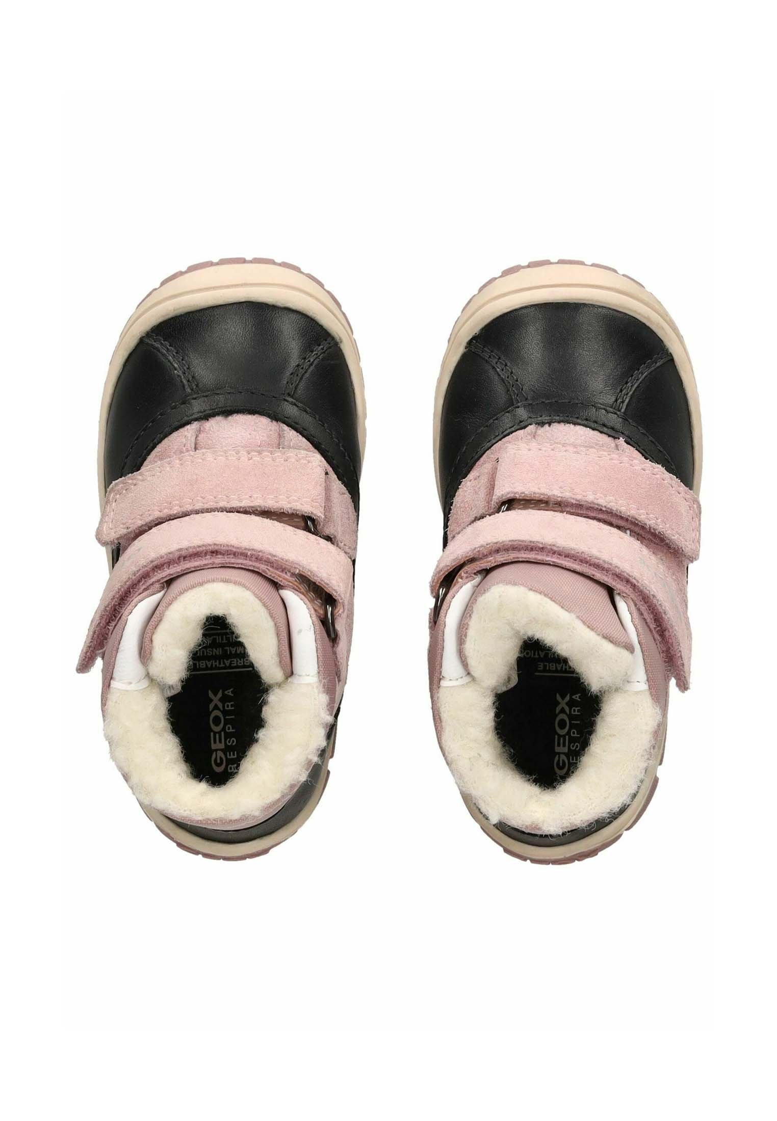 Geox B OMAR WPF - Winterlaarzen - zwart roze c