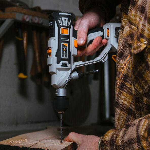 18 V batteridrevet boremaskin/skrutrekker Twin Drill