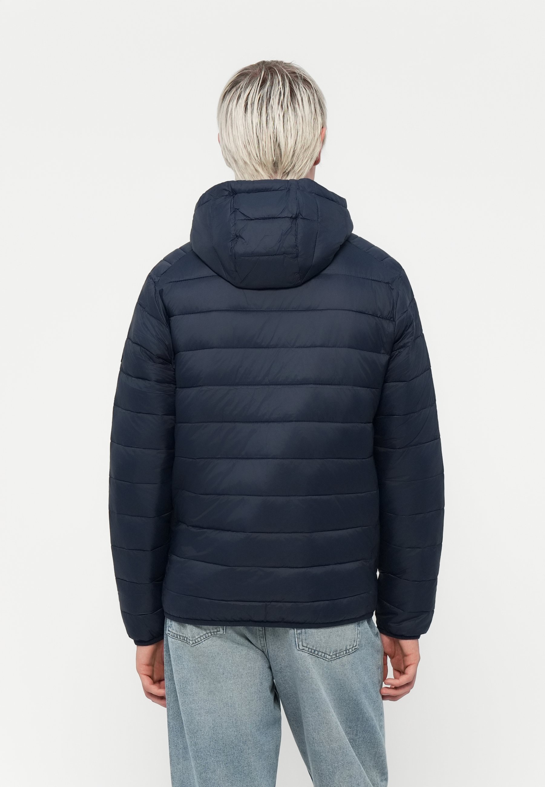 Jack & Jones JJEBRADLEY LIGHT PUFFER HOOD - Lekka kurtka - sky captain