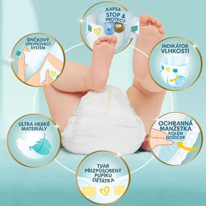 Fiche PAMPERS Premium Care. 2 (136 ks)
