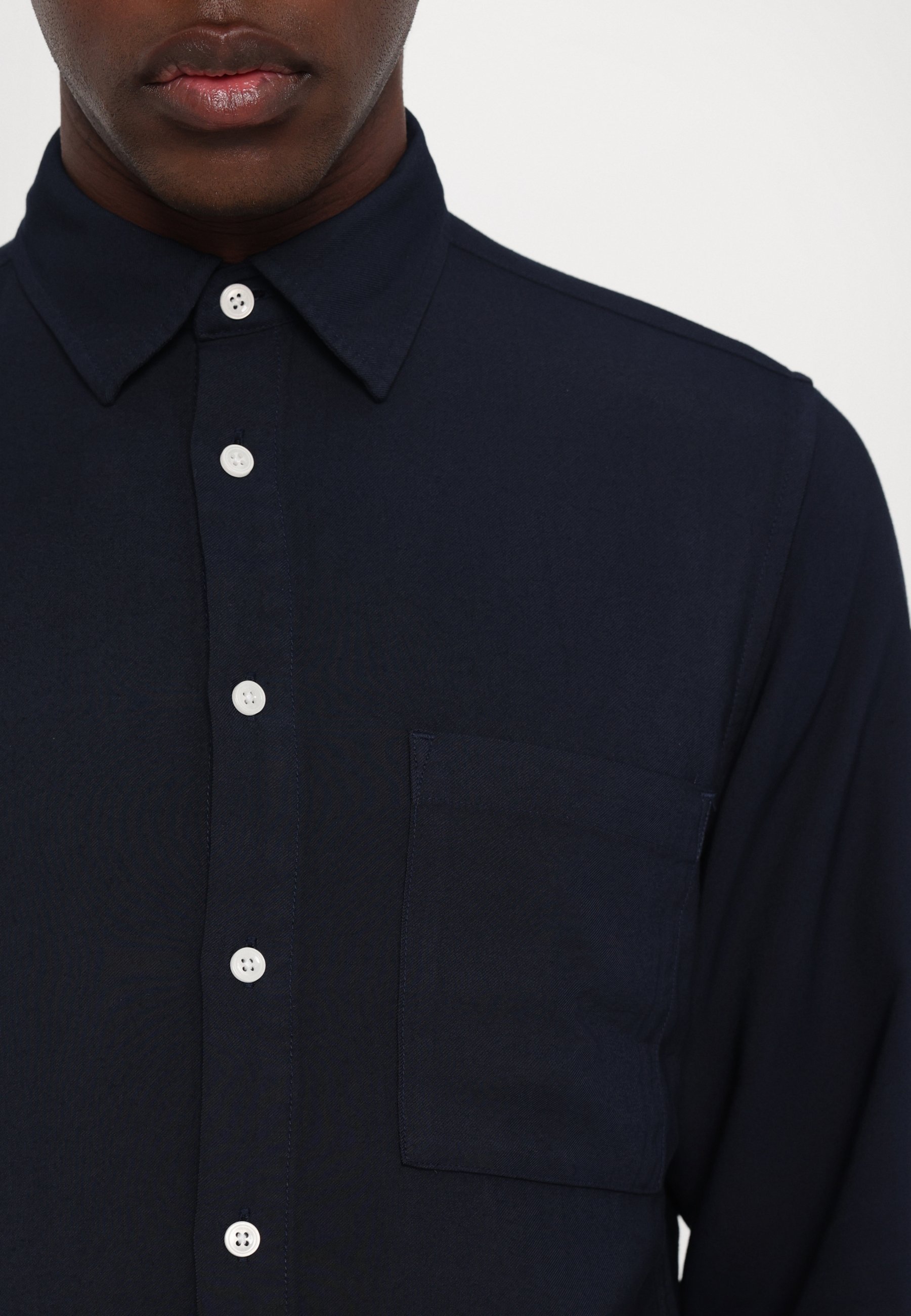 NN.07 ASHER - Shirt - marineblauw