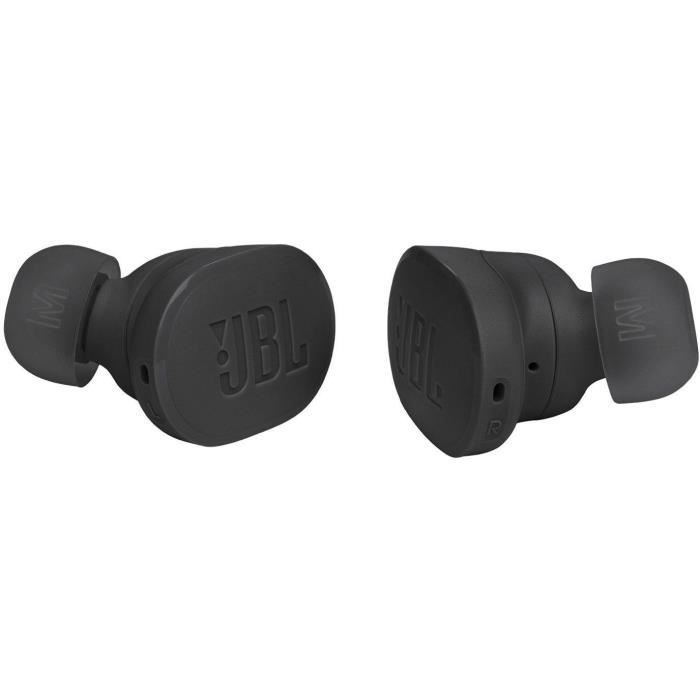 Ecouteurs sans fil JBL Tune Buds - Réduction de bruit active - Bluetooth 5.3 - Son Pure Bass - IP54 - 48h d'autonomie - Noir