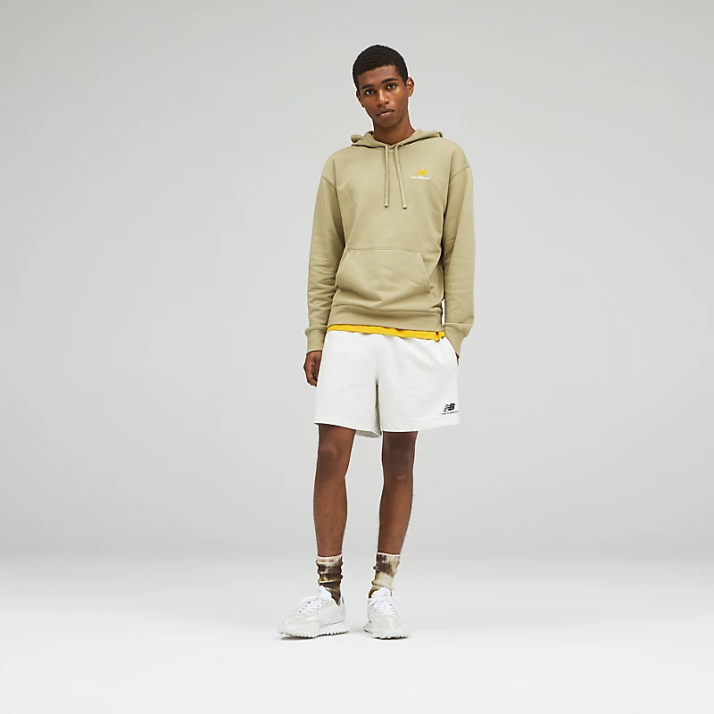 Unisex Uni-ssentials badstof shorts - SEA SALT HEATHER