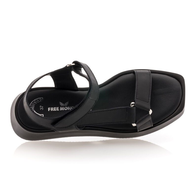 Sandalias negras para mujer / Zapatos de punta abierta