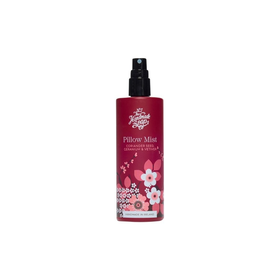 Spray d'oreiller parfumé au savon artisanal, aux graines de coriandre, au géranium et au vétiver – 100 ml